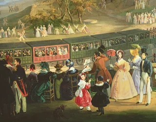 The Opening of the Naples-Portici Railway (detail)